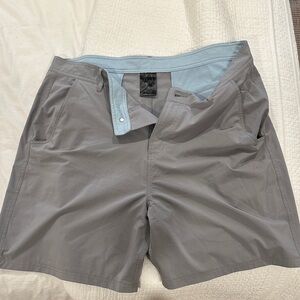 Free Fly Apparel Gray Men's Hybrid Shorts